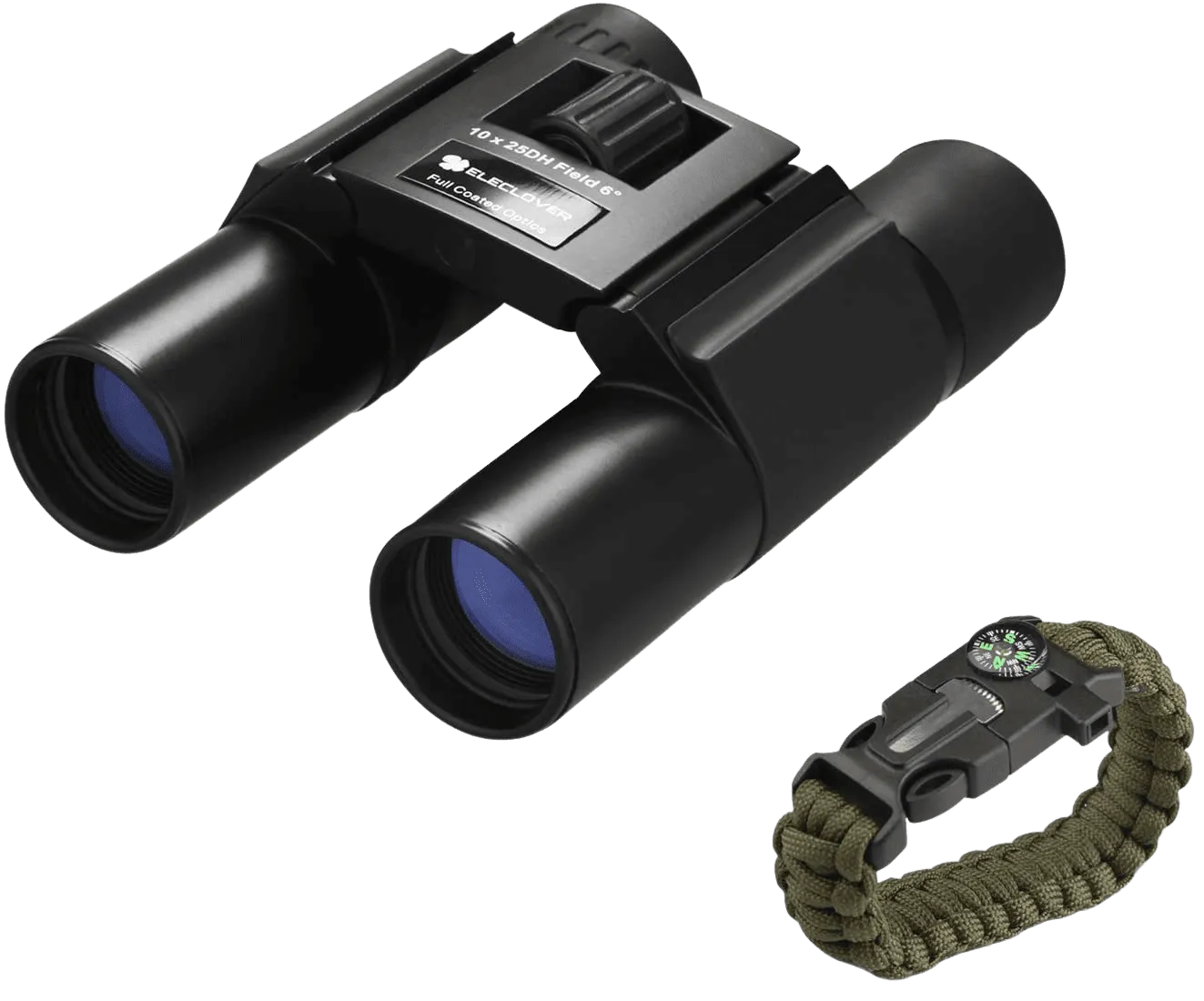 10x25 Portable High Definition Full Coated Optics with Blue Film Binoculars for Outdoor/Hunting/Bird Watching/Sightseeing/Concerts