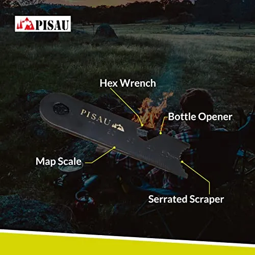 12.7 cm Ferrocerium Ferro Rod Flint Fire Starter Waterproof Survival Flint and Steel Rods with Multi-Tool Striker and Paracord Neck-Wrist Lanyard for Camping, Hiking and Emergency Gear |