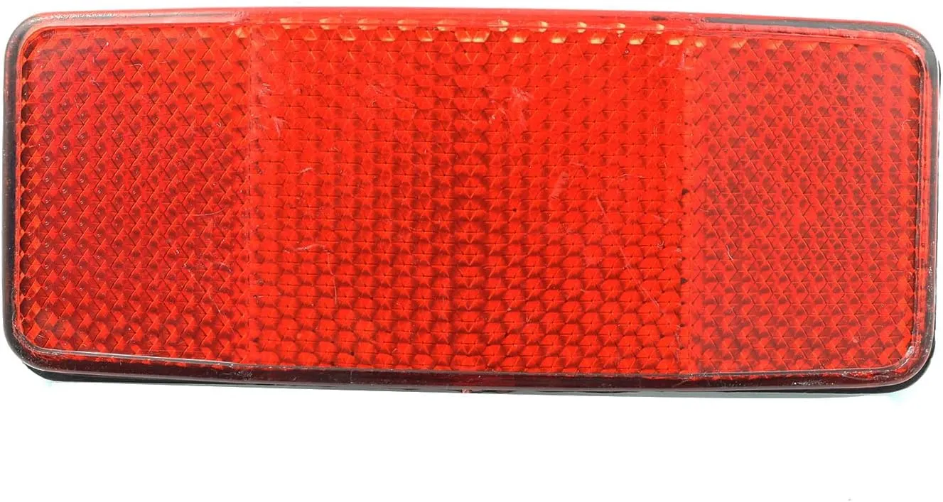 1PCS Bicycle Mountain Bike Rear Rack Reflector Accessories Red 98x39mm
