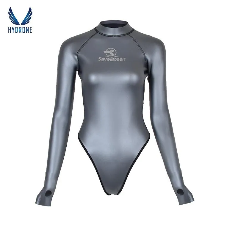 2mm T-Back Spring Wetsuit Open-Back Bodysuit