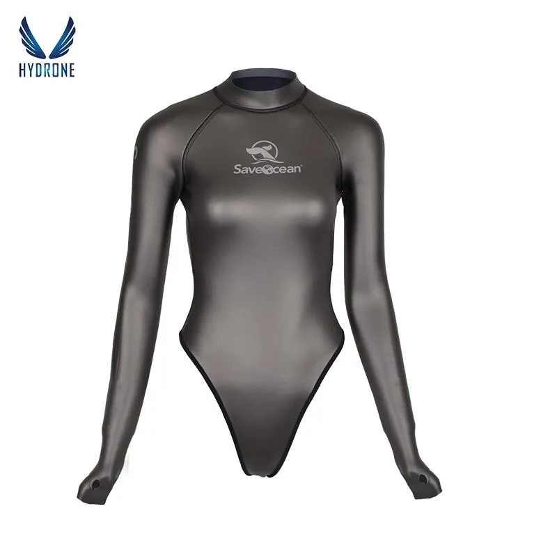 2mm T-Back Spring Wetsuit Open-Back Bodysuit