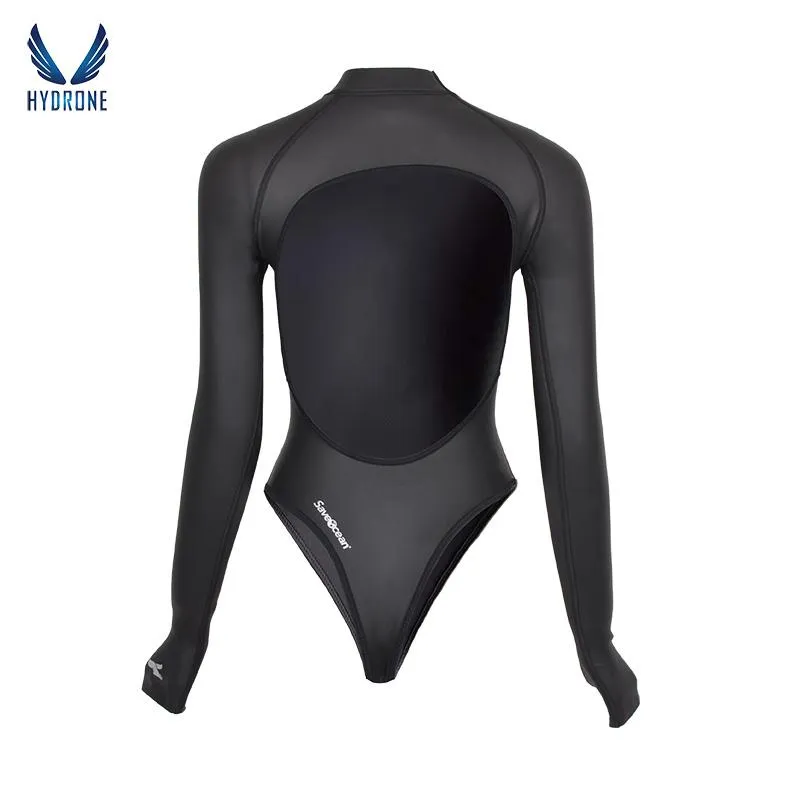 2mm T-Back Spring Wetsuit Open-Back Bodysuit