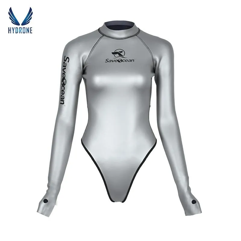2mm T-Back Spring Wetsuit Open-Back Bodysuit