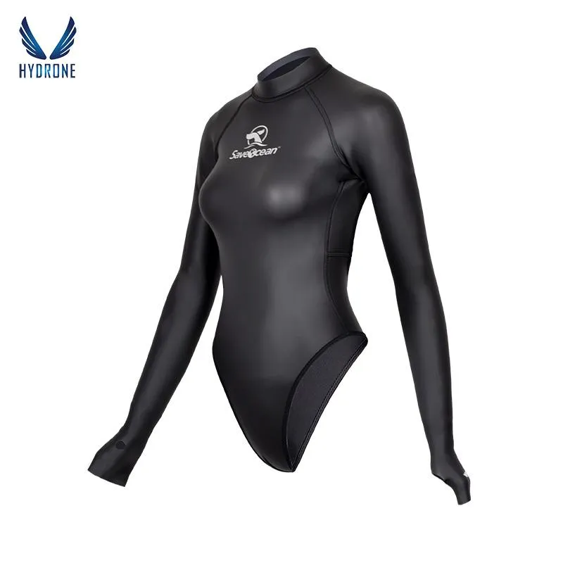 2mm T-Back Spring Wetsuit Open-Back Bodysuit