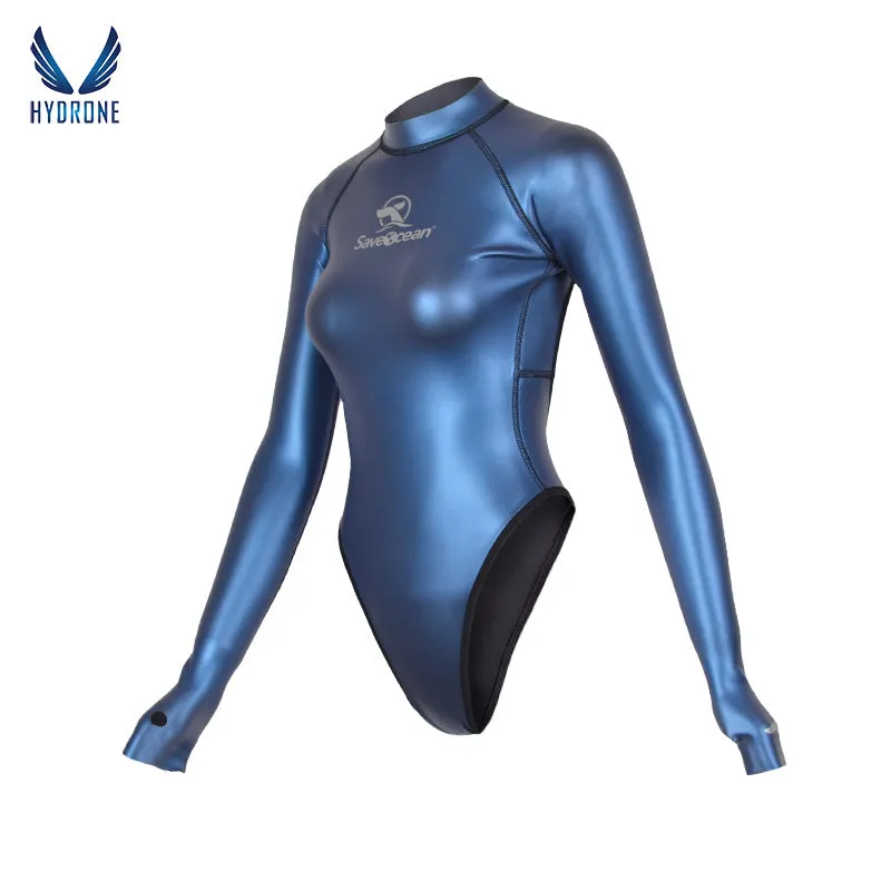 2mm T-Back Spring Wetsuit Open-Back Bodysuit
