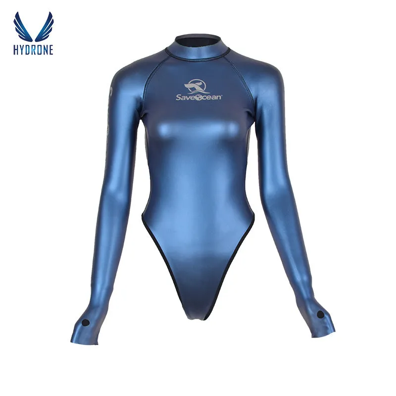 2mm T-Back Spring Wetsuit Open-Back Bodysuit