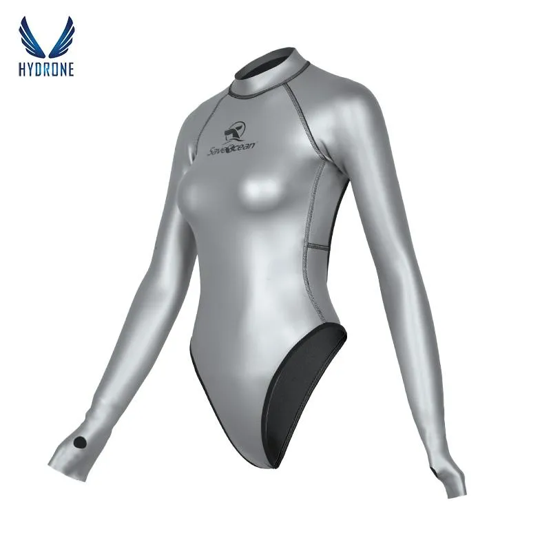 2mm T-Back Spring Wetsuit Open-Back Bodysuit