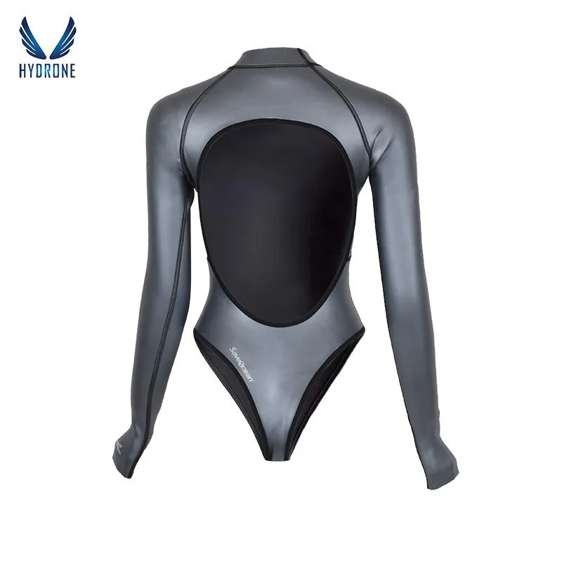 2mm T-Back Spring Wetsuit Open-Back Bodysuit