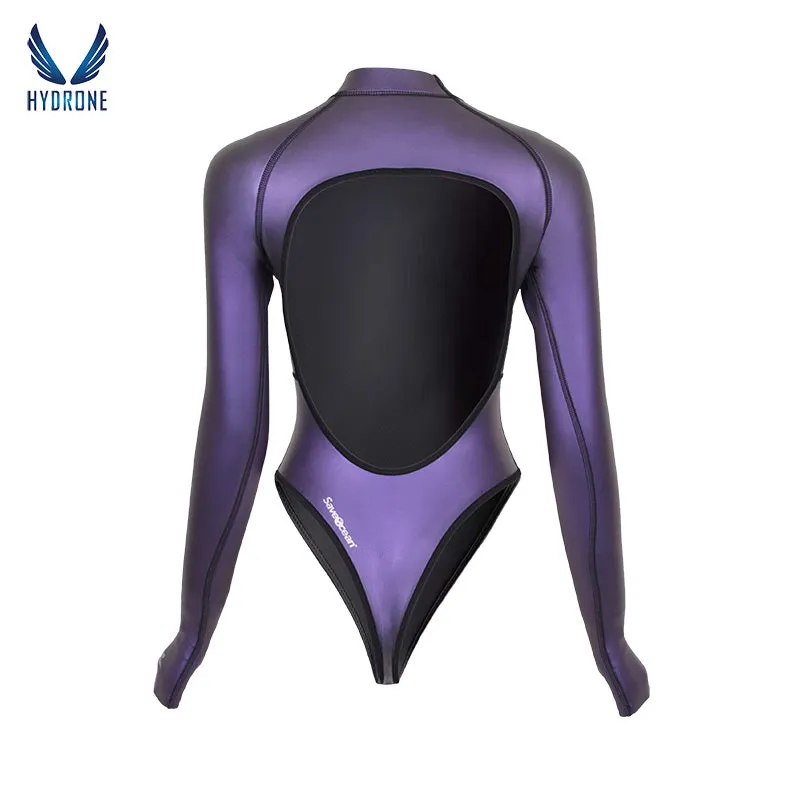 2mm T-Back Spring Wetsuit Open-Back Bodysuit