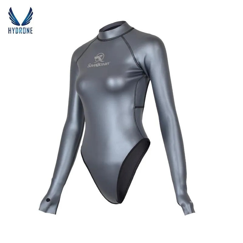 2mm T-Back Spring Wetsuit Open-Back Bodysuit
