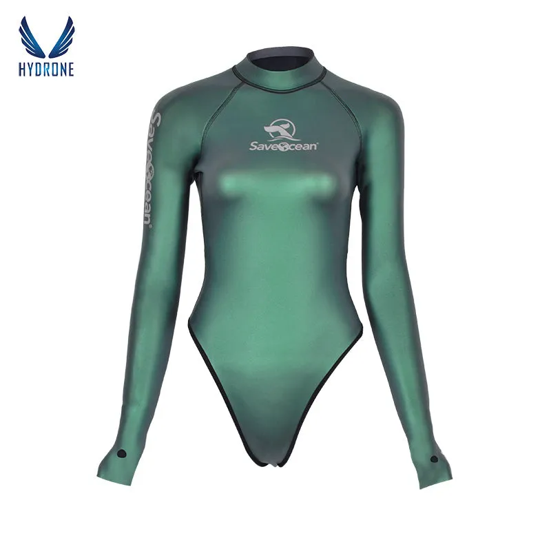 2mm T-Back Spring Wetsuit Open-Back Bodysuit