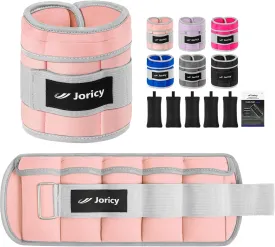 Adjustable Ankle Weights for Women Men 1 Pair 2 4 6 8 10 LBS Leg Weights Hand Arm Wrist Weights with Removable Weight, 1-5 LB Each Ankle Strength Training Weight for Physical Therapy Gym Fitness Walking Running