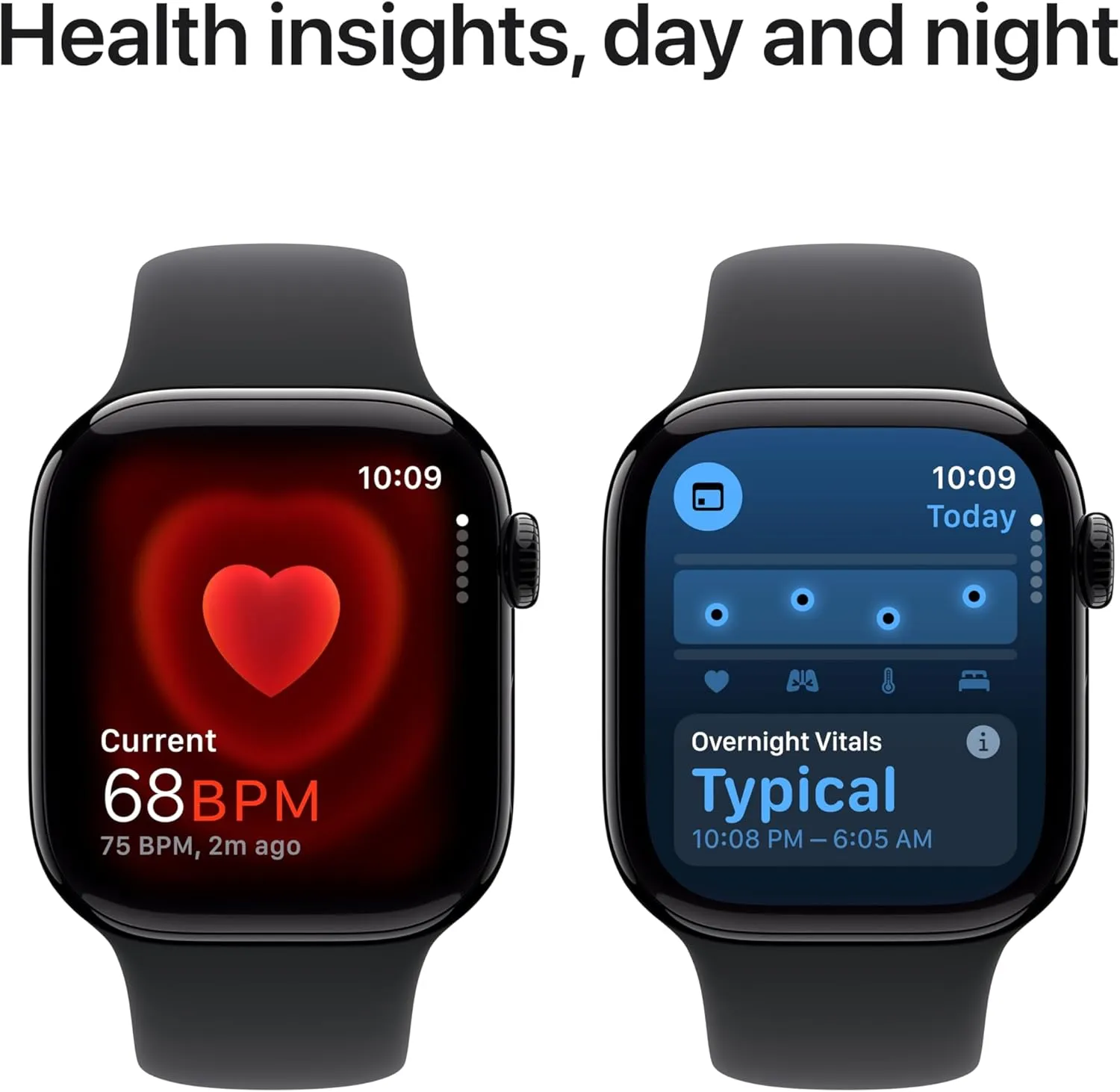 Apple Watch Series 10 [GPS   Cellular 42mm case] Smartwatch with Jet Black Aluminium Case with Black Sport Band - S/M. Fitness Tracker, ECG App, Always-On Retina Display, Water Resistant