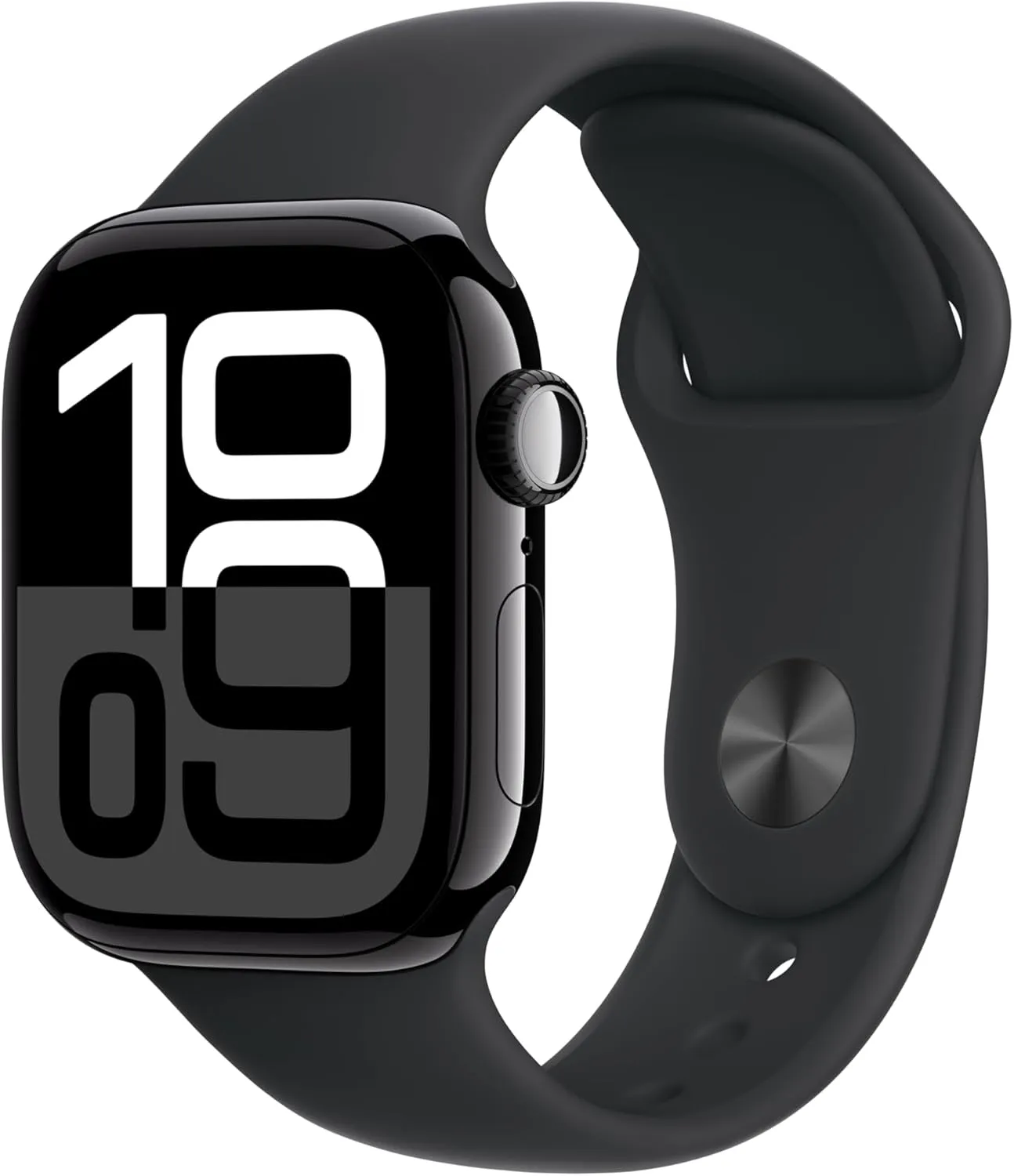 Apple Watch Series 10 [GPS   Cellular 42mm case] Smartwatch with Jet Black Aluminium Case with Black Sport Band - S/M. Fitness Tracker, ECG App, Always-On Retina Display, Water Resistant