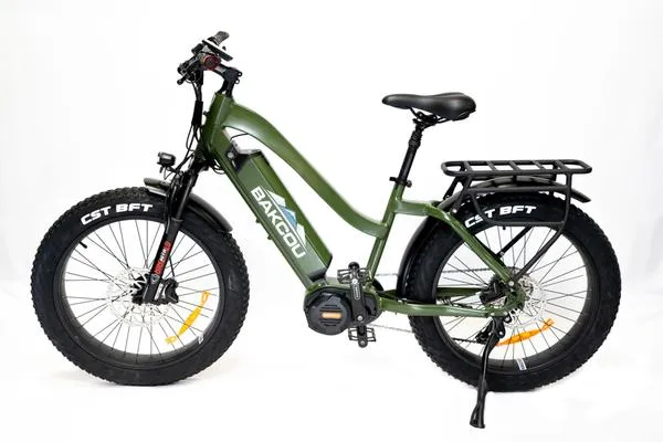 Bakcou Mule Elite Step Through 26" Electric Hunting Bike Bafang Ultra Mid Drive Motor