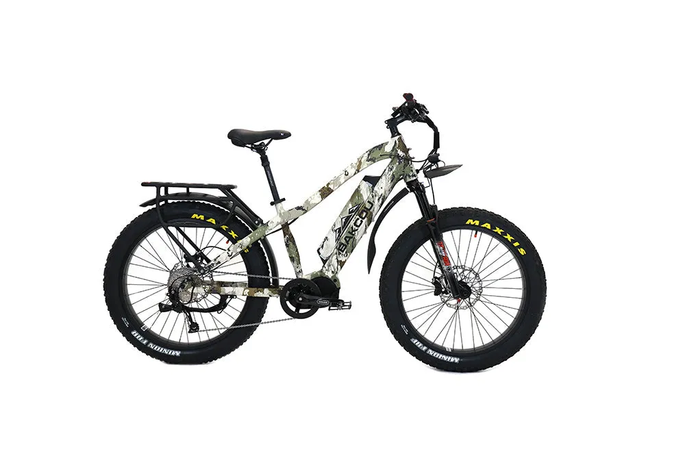 Bakcou Mule Elite Step Through 26" Electric Hunting Bike Bafang Ultra Mid Drive Motor
