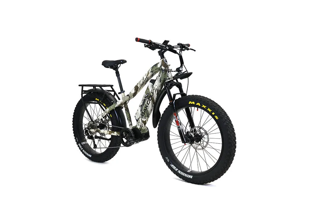 Bakcou Mule Elite Step Through 26" Electric Hunting Bike Bafang Ultra Mid Drive Motor
