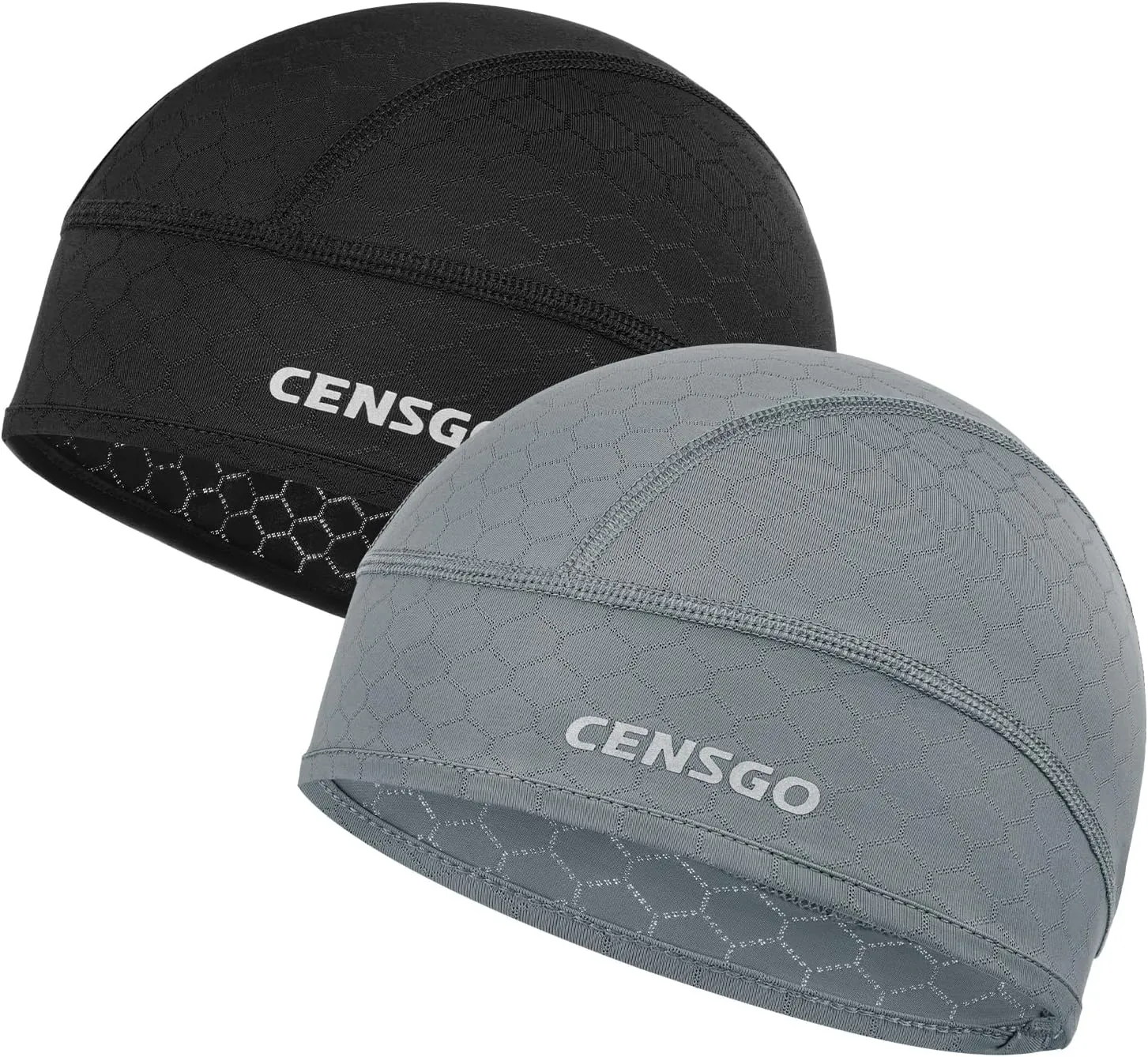 CENSGO Skull Cap Helmet Liner for Men Women, Cycling Cap Sweat Wicking Liner, Cooling Head Cover for Running