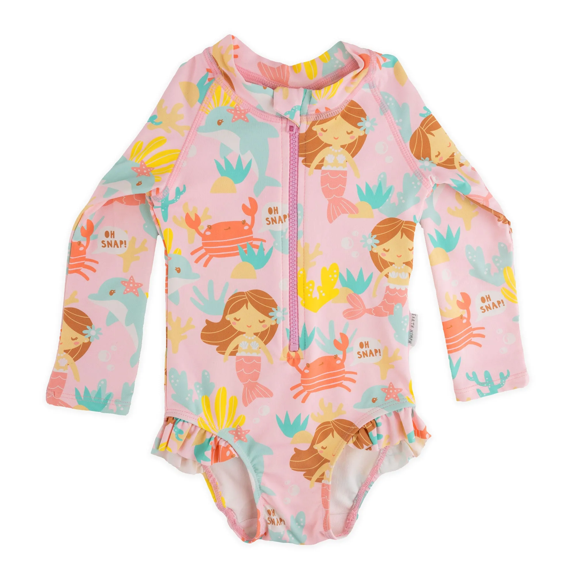 Earth Nymph "Seaside" Baby Girl Rash Suit
