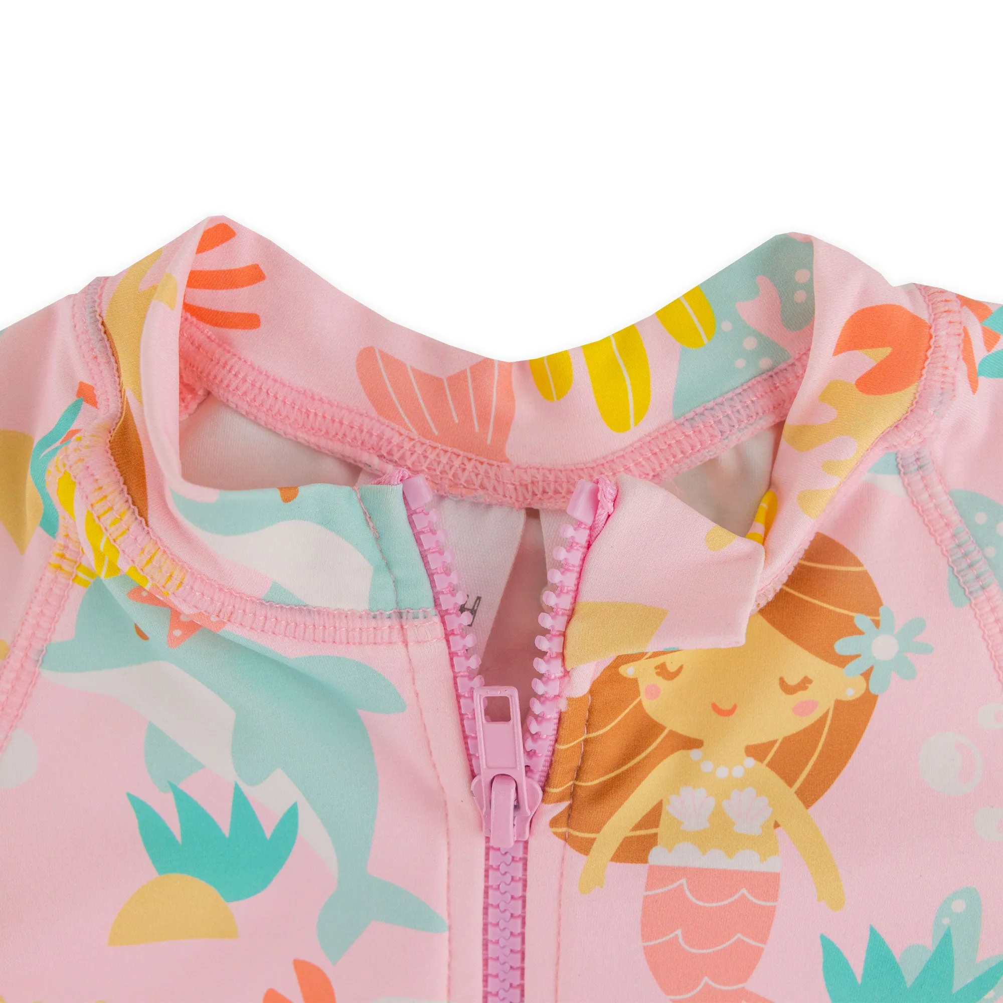 Earth Nymph "Seaside" Baby Girl Rash Suit