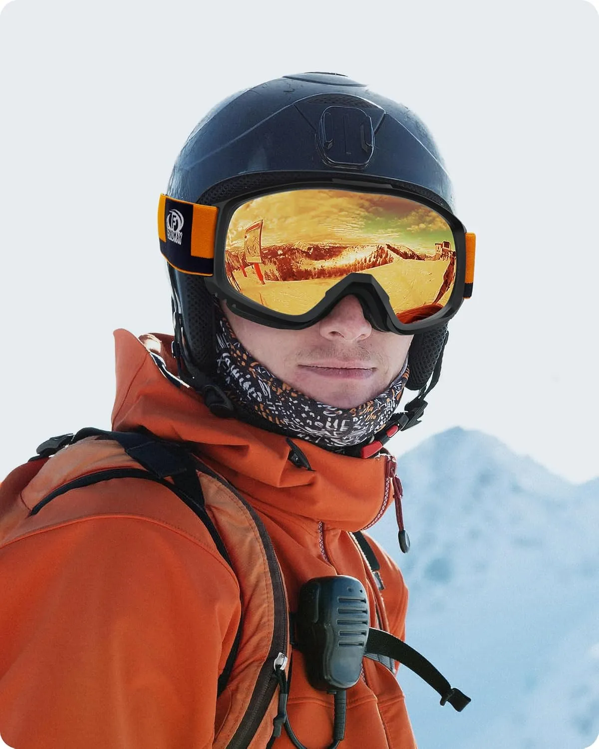 findway OTG Ski Goggles - Over Glasses Snow Snowboard Goggles for Men Women Adult & Youth - Anti-Fog 100% UV Protection