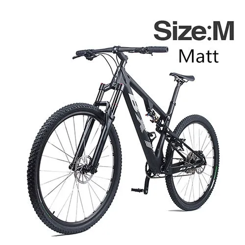 Full Suspension mountain bike 29er T800 carbon fiber 1×11speed carbon mtb XC bicycle disc brakes shock absorber travel 165*38mm