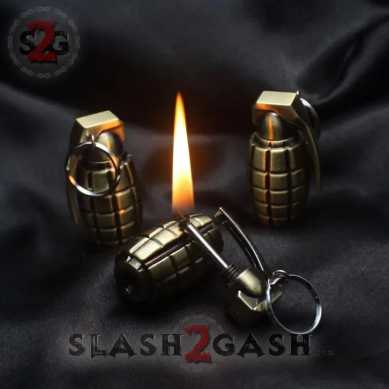 Grenade Fire Starter - Emergency Permanent Match Survival Key Chain