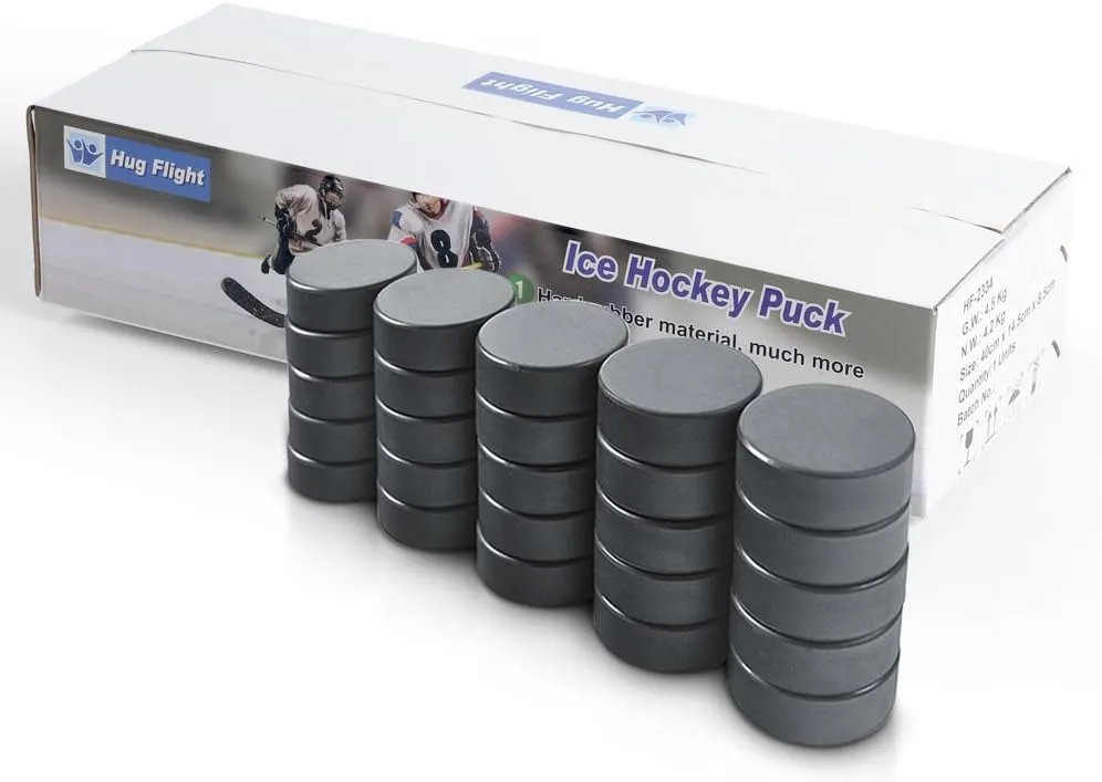 Hockey Pucks Bulk 25 Practice Pucks per Case Official New