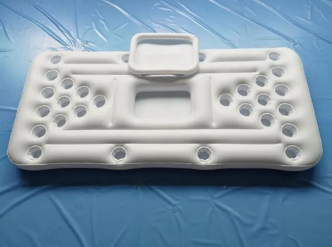 Inflatable Beer Pong Pool Float with Cooler - Ultimate Summer Fun!