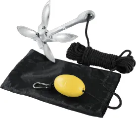 Kayak Anchor 3.5lbs/1.5kg Folding Anchor | Folding Grapnel Anchor with 12meters/39.37feet*6mm Rope Boat Anchor for Fishing Kayaks SUP Paddle Boards Canoes Jet Ski PWC Inflatable Small Boats