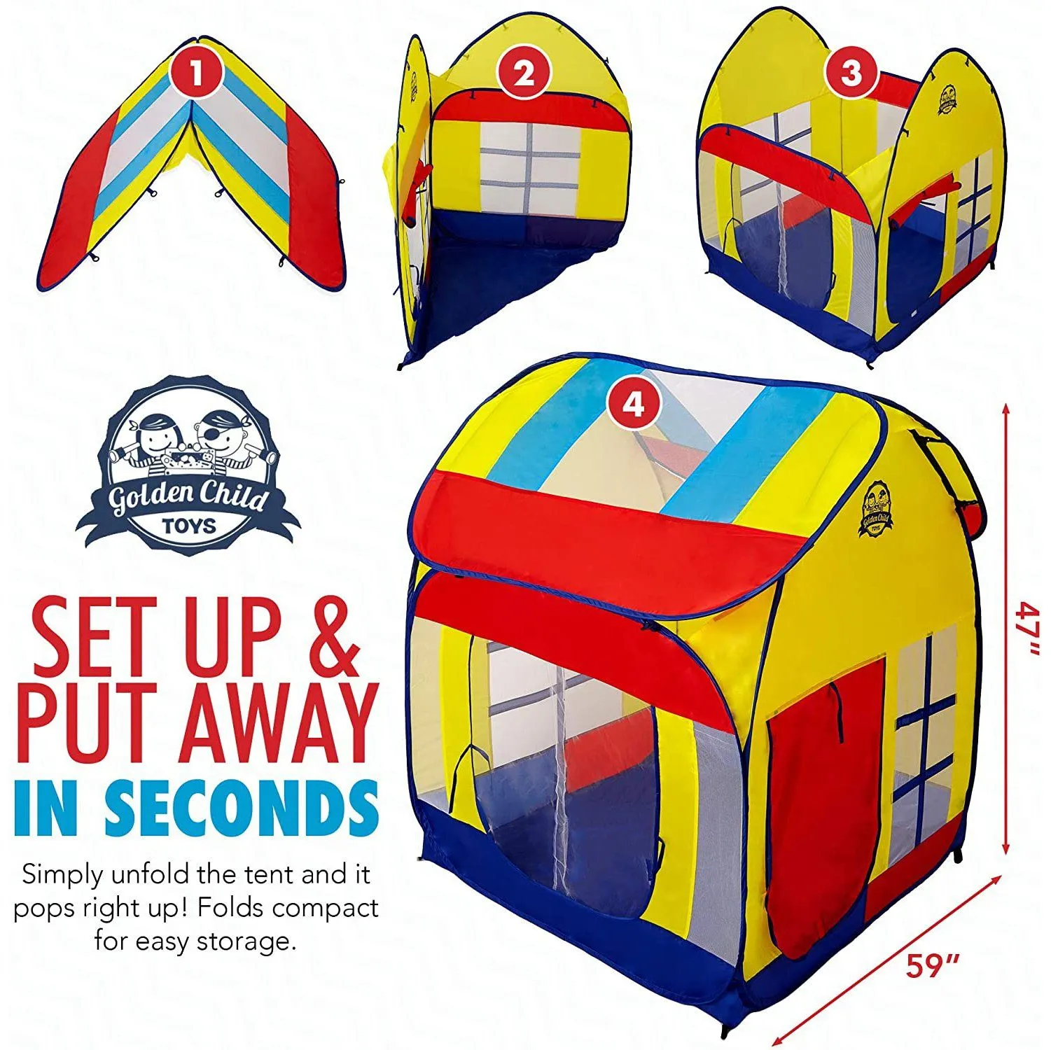 Kids Play Tent with Carrying Case