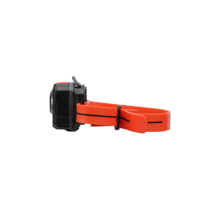 Klein Tools Rechargeable Headlamp w/Silicone Strap, 400 lm, All-Day Run, Auto-Off