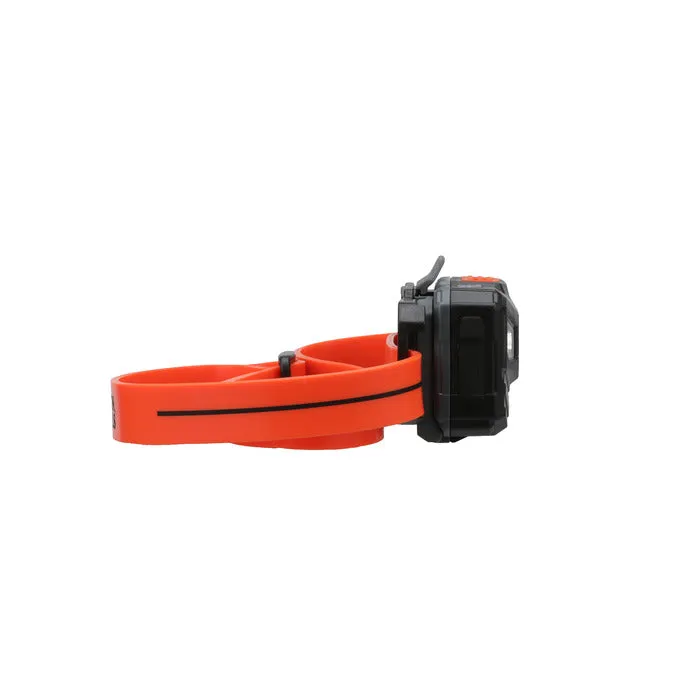 Klein Tools Rechargeable Headlamp w/Silicone Strap, 400 lm, All-Day Run, Auto-Off