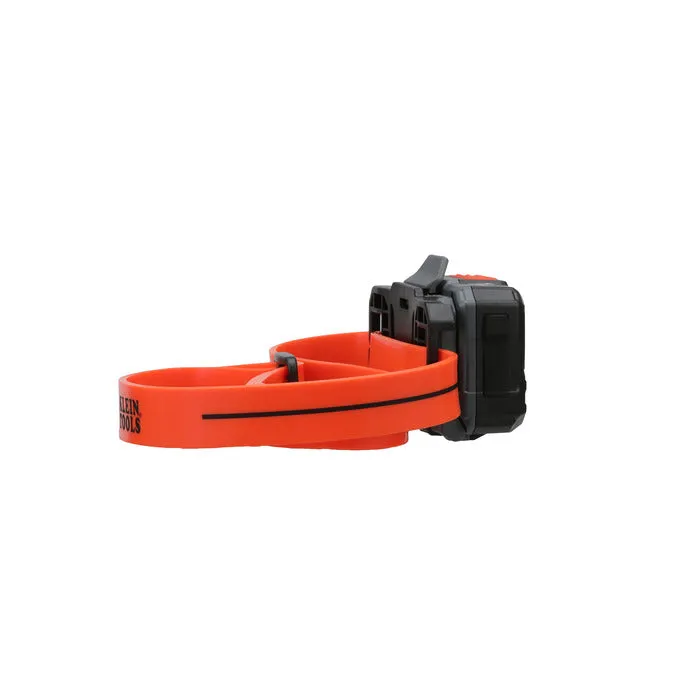 Klein Tools Rechargeable Headlamp w/Silicone Strap, 400 lm, All-Day Run, Auto-Off
