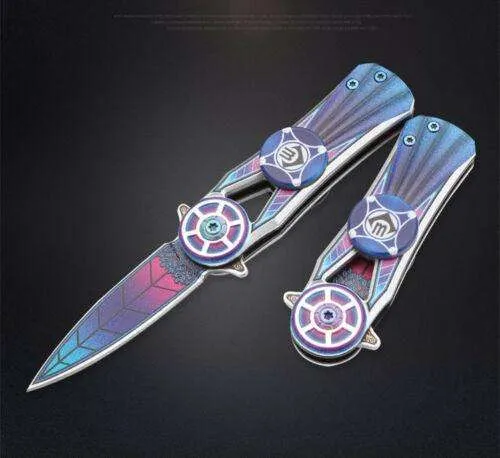 Knife Spinner Finger Fidget Spinner Hand Pocket For Adult Outdoor Camping Fishin