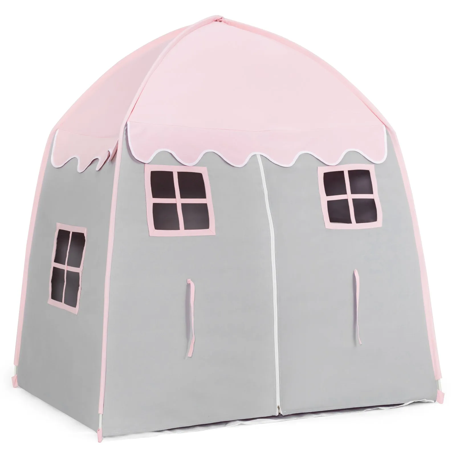 Large Indoor Outdoor Portable Fairy Kids Play Tent with Storage Bag -Pink