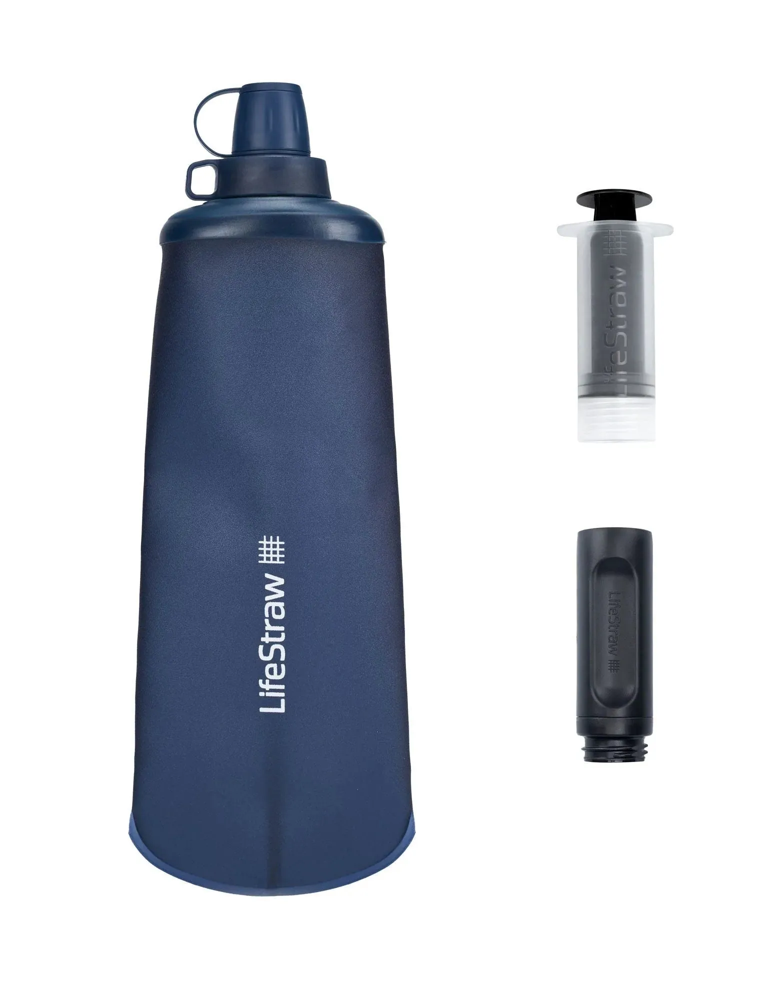 LifeStraw Peak Series Collapsible Squeeze Water Bottle Filter 1L