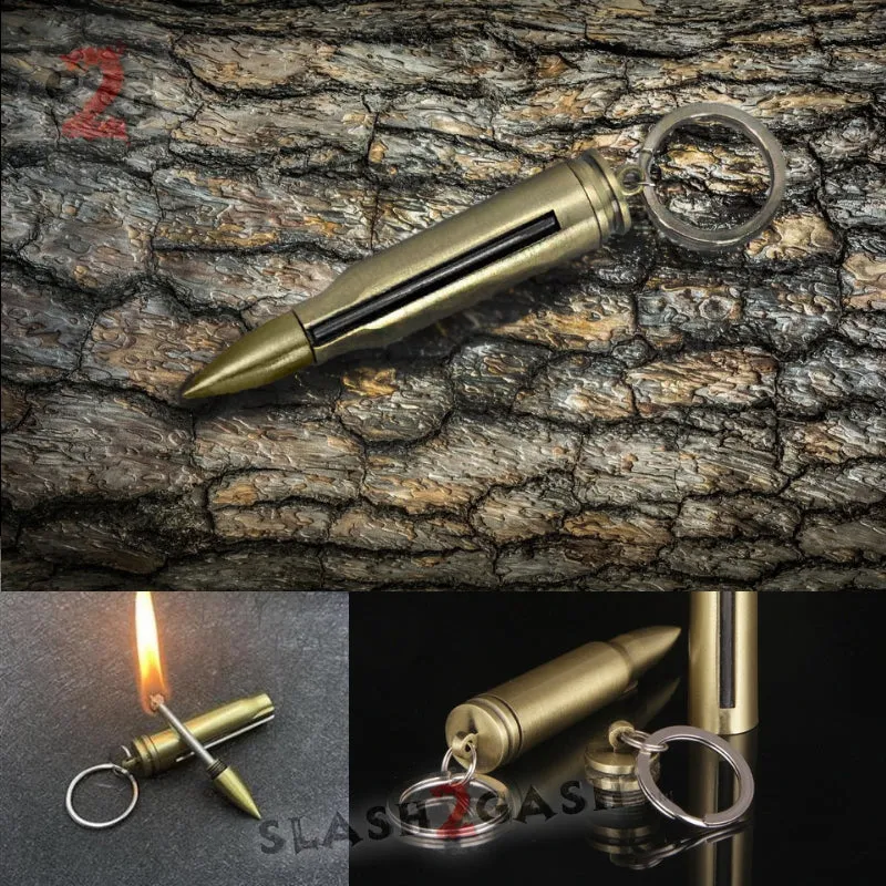 Metal Fire Starter - Emergency Permanent Match Survival Key Chain