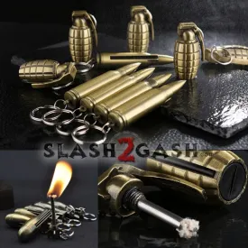 Metal Fire Starter - Emergency Permanent Match Survival Key Chain