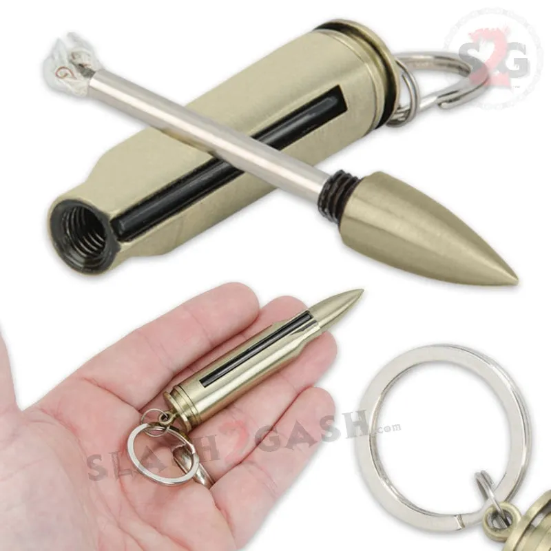 Metal Fire Starter - Emergency Permanent Match Survival Key Chain