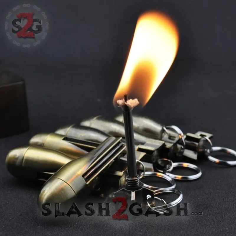 Metal Fire Starter - Emergency Permanent Match Survival Key Chain