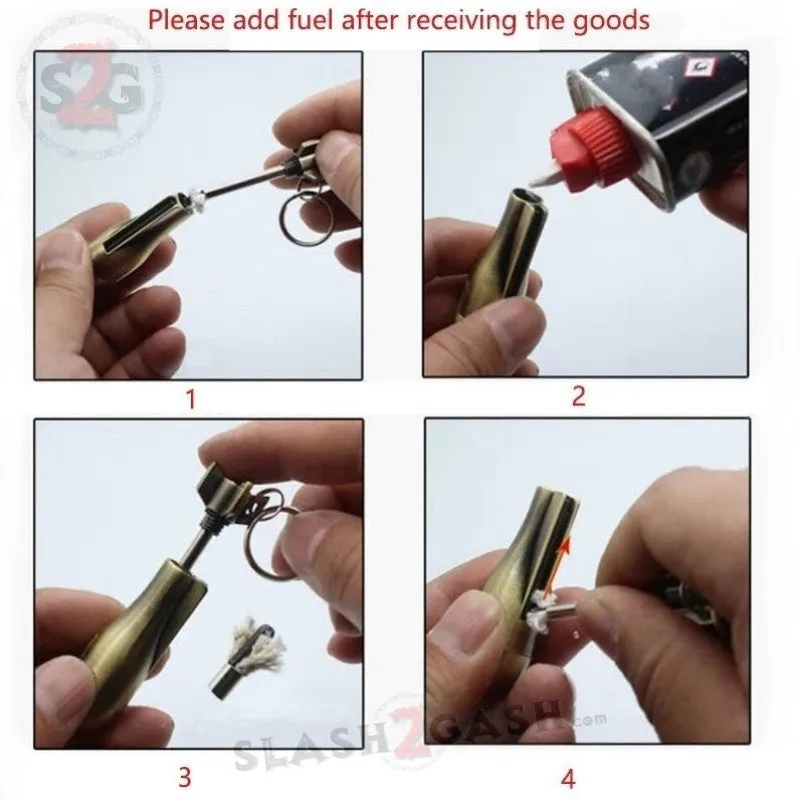 Metal Fire Starter - Emergency Permanent Match Survival Key Chain