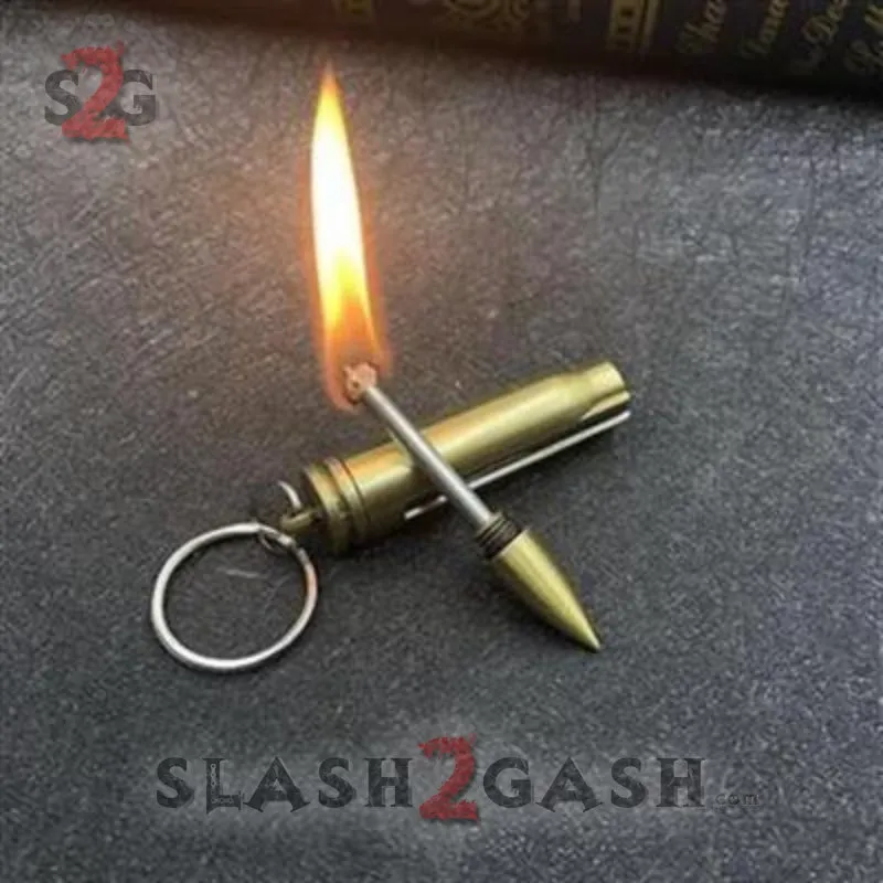 Metal Fire Starter - Emergency Permanent Match Survival Key Chain