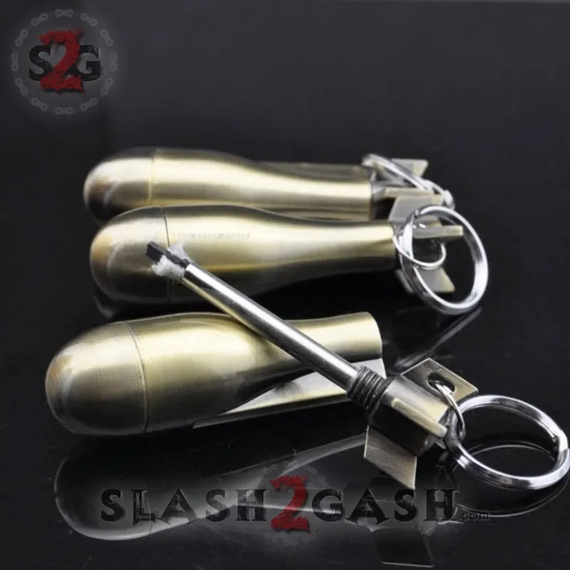 Metal Fire Starter - Emergency Permanent Match Survival Key Chain