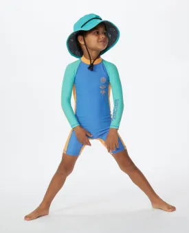 Mystic UPF50  Long Sleeve Spring Suit - Boys - Blue Yonder