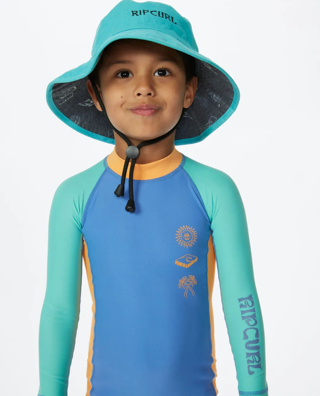 Mystic UPF50  Long Sleeve Spring Suit - Boys - Blue Yonder