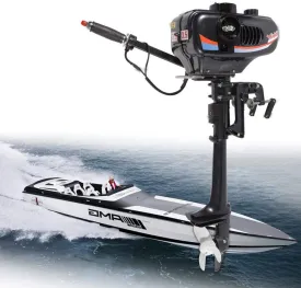 Outboard Motor, 2 Stroke 3.5HP Heavy Duty Outboard Motor Inflatable Fishing Boat Engine with Water Cooling System (US Shipping)