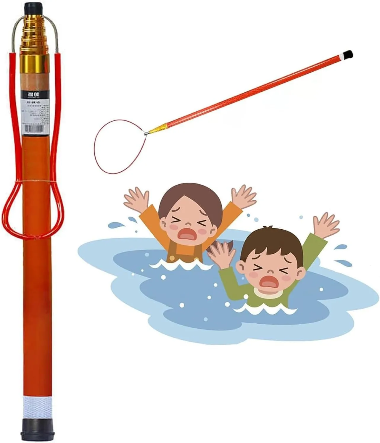 Pool Safety Hook,Safety Hook Pool Pole, Telescoping Lifeguard Rescues Pole with Hook Heavy Duty Salvage Rods Emergency Life Preserving Saving Equipment Tool(1.2-6.5m(4.9ft-21.3ft))