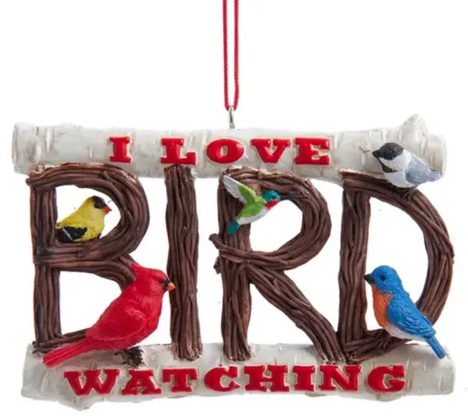 "I Love Bird Watching" Ornament
