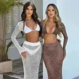 Seaside Vacation Sun Protection Beach Dress Suit